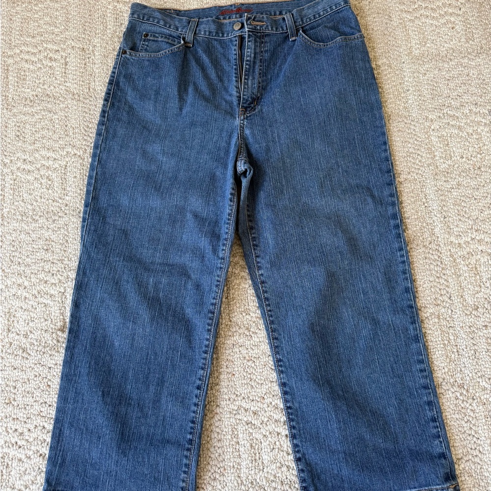 Eddie Bauer Women's Ankle-Length Straight Jeans - Blue